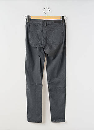 Pantalon slim țesătură poplin mărime normală gri DENIM STUDIO femeie