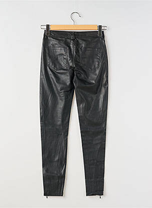 Pantalon slim țesătură acoperită mărime normală negru DENIM STUDIO femeie
