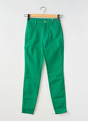 Blugi cu croială slim verde CLOSED femeie