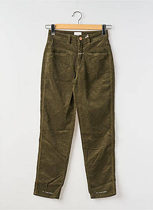 Pantalon drept elasticitate mărime normală verde CLOSED femeie