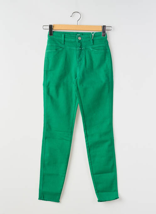 Blugi cu croială slim verde CLOSED femeie