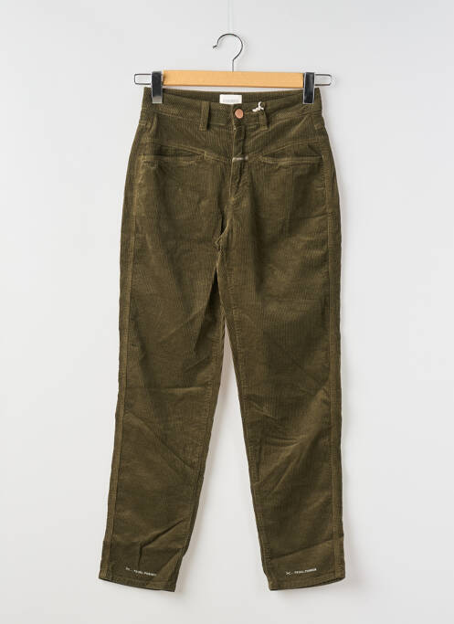 Pantalon drept verde CLOSED femeie