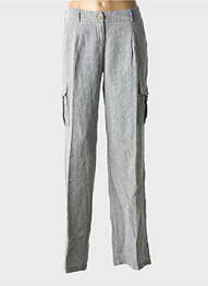 Pantalon cargo croială dreaptă mărime normală gri TRUSSARDI JEANS femeie