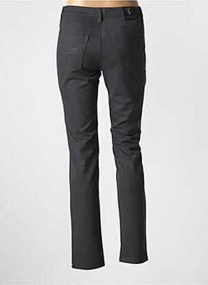 Pantalon slim țesătură poplin mărime normală gri TRUSSARDI JEANS femeie