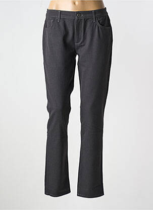 Pantalon slim țesătură poplin mărime normală gri TRUSSARDI JEANS femeie