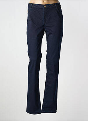 Pantalon slim țesătură poplin mărime normală albastru TRUSSARDI JEANS femeie