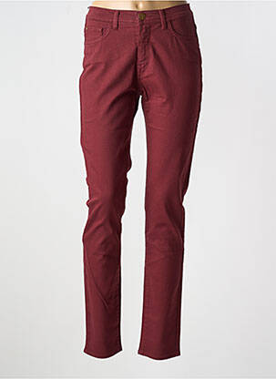 Blugi cu croială slim roșu TRUSSARDI JEANS femeie