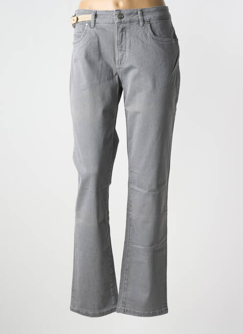 Blugi cu croială dreaptă gri TRUSSARDI JEANS femeie