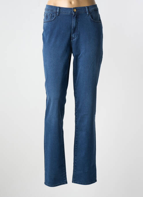 Blugi cu croială slim albastru TRUSSARDI JEANS femeie