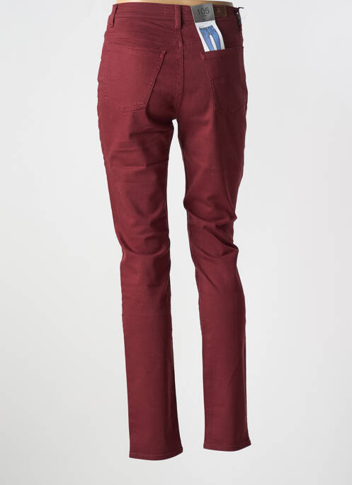 Blugi cu croială slim roșu TRUSSARDI JEANS femeie