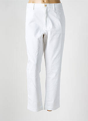 Pantalon chino țesătură poplin mărime normală alb RALPH LAUREN femeie