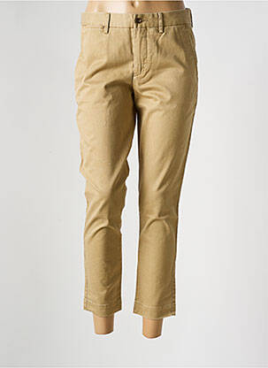 Pantalon chino țesătură poplin mărime normală bej RALPH LAUREN femeie