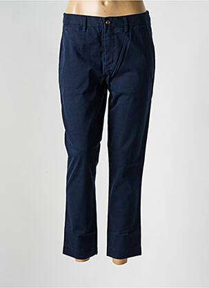 Pantalon chino țesătură poplin mărime normală albastru RALPH LAUREN femeie