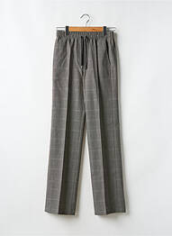 Pantalon drept talie cu cleme mărime normală gri BARBARA BUI femeie