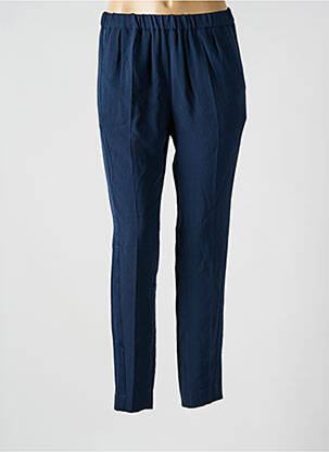 Pantalon slim talie elastică mărime normală albastru KNOTT femeie
