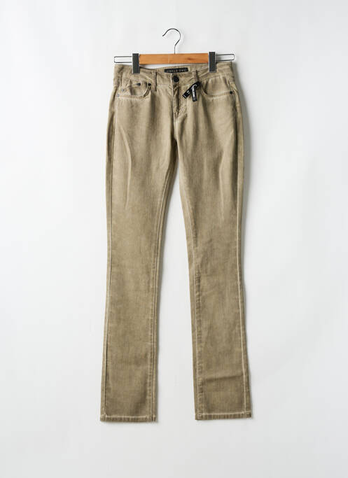 Blugi cu croială slim verde CORLEONE femeie