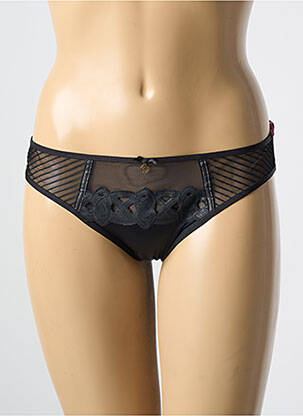Chilot broderie negru VALISERE femeie
