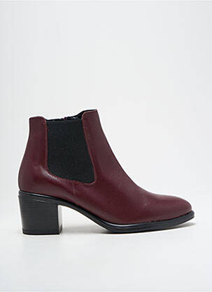 Botine/ghete material neted toc de 4 la 6 cm violet MARIA JAEN femeie