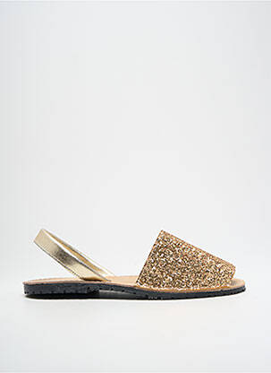 Sandale/Pantofi decupați auriu MENORQUINAS femeie