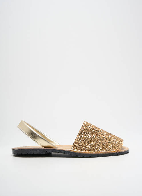 Sandale/Pantofi decupați auriu MENORQUINAS femeie