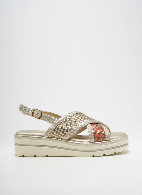 Sandale/Pantofi decupați auriu CARMELA femeie