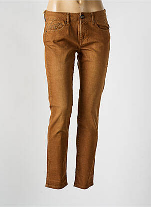 Blugi cu croială slim maro FIVE femeie