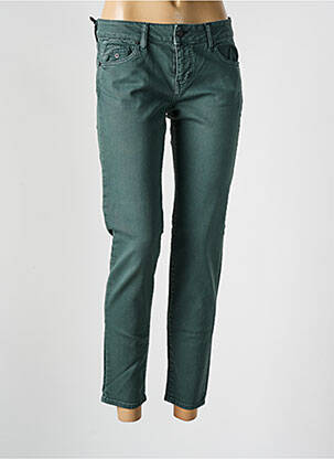 Blugi cu croială slim verde FIVE femeie