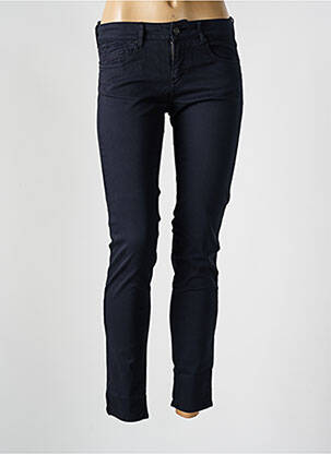 Pantalon slim buzunare albastru FIVE femeie