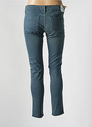 Pantalon slim buzunare albastru FIVE femeie