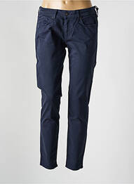 Pantalon slim buzunare albastru FIVE femeie