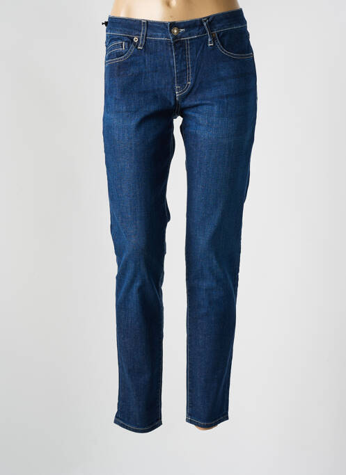 Blugi cu croială slim albastru FIVE femeie