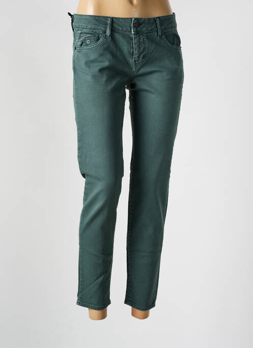 Blugi cu croială slim verde FIVE femeie