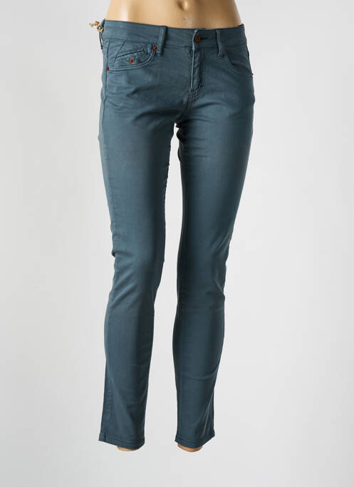 Pantalon slim albastru FIVE femeie