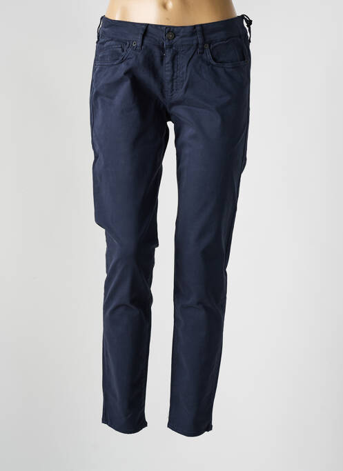 Pantalon slim albastru FIVE femeie