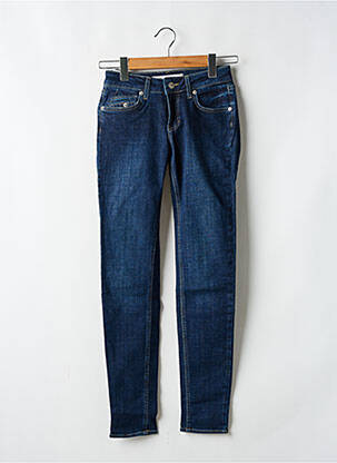 Blugi cu croială slim albastru FIVE femeie