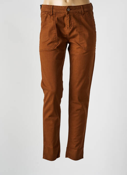 Blugi cu croială slim maro FIVE femeie