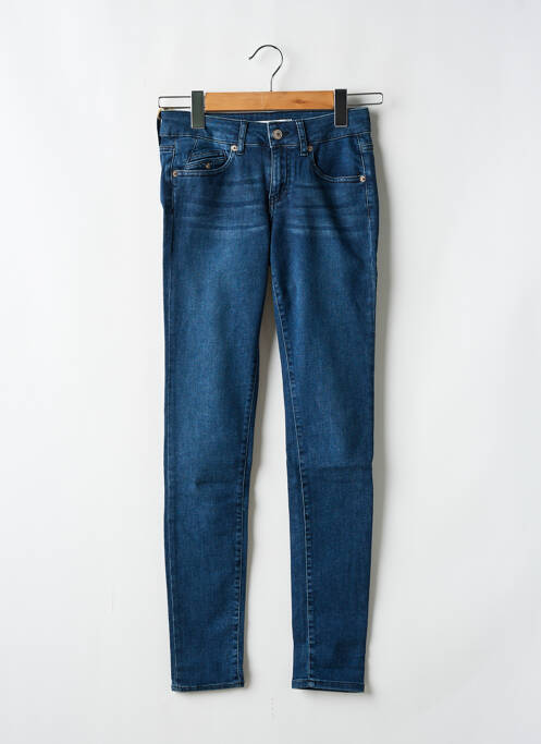 Blugi cu croială slim talie joasă talie joasă albastru FIVE femme