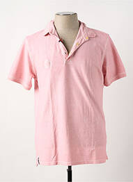Polo elasticitate mâneci scurte roz BOB homme