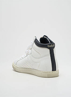 Adidași material neted toc plat până la 3 cm alb BA&SH femeie
