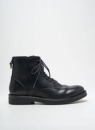 Botine/ghete material neted toc mic negru REPLAY bărbat