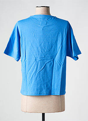 Tricou croială dreaptă mâneci scurte albastru LILI SIDONIO femeie