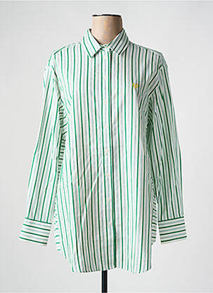 Tunică mâneci lungi verde DESIGUAL femeie