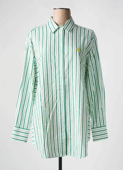 Tunică mâneci lungi verde DESIGUAL femeie