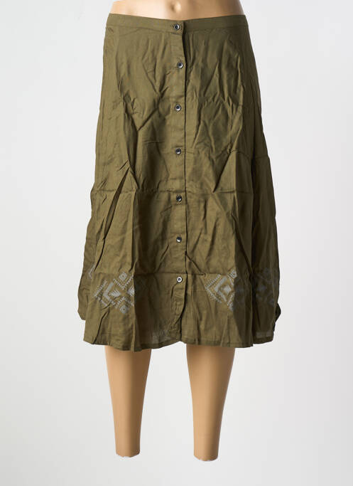 Fustă midi verde BAMBOO'S femeie