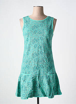 Rochie scurtă fără mâneci fără mâneci albastru BAMBOO'S femeie