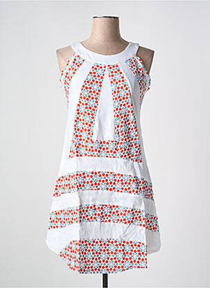 Rochie midi alb BAMBOO'S femeie