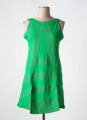 Rochie scurtă fără mâneci fără mâneci verde BAMBOO'S femeie