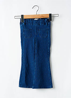 Pantalon evazat talie elastică talie elastică albastru GARCIA fată