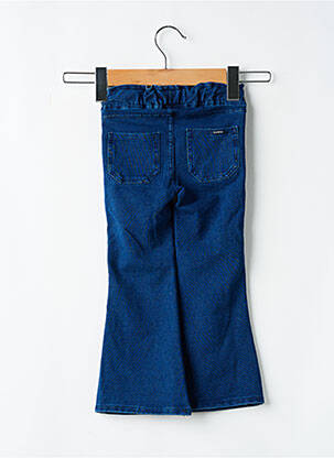 Pantalon evazat talie elastică talie elastică albastru GARCIA fată