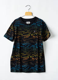 Tricou croială dreaptă mâneci scurte negru GARCIA băiat